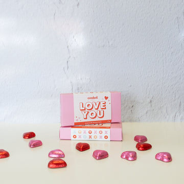 LOVE YOU Gift Box with Milk Chocolate Hearts