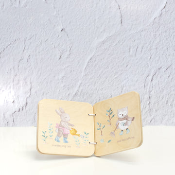 Little Seeds Wooden Book Baby