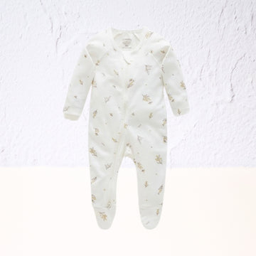 Purebaby Zip Growsuit 000 Wattle