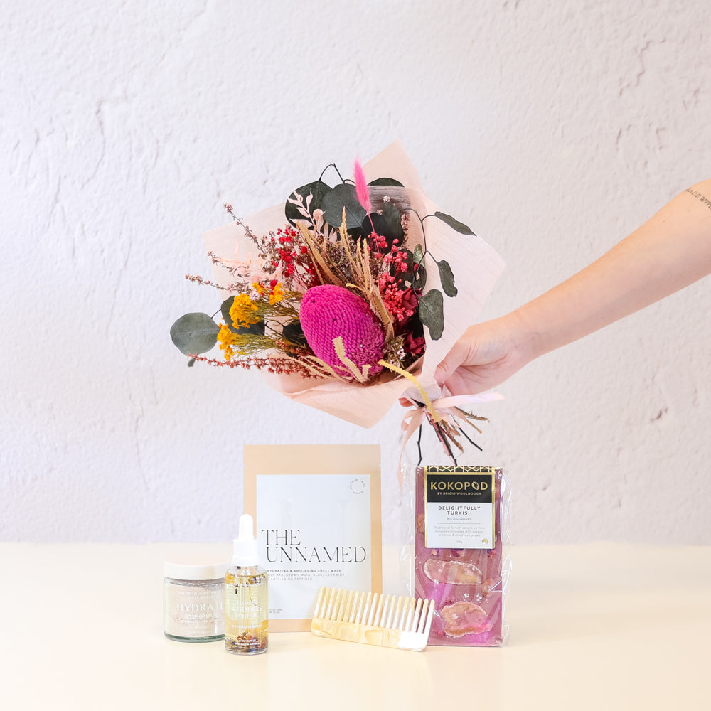 Pamper Her - Olive and Fig Hampers and Flowers