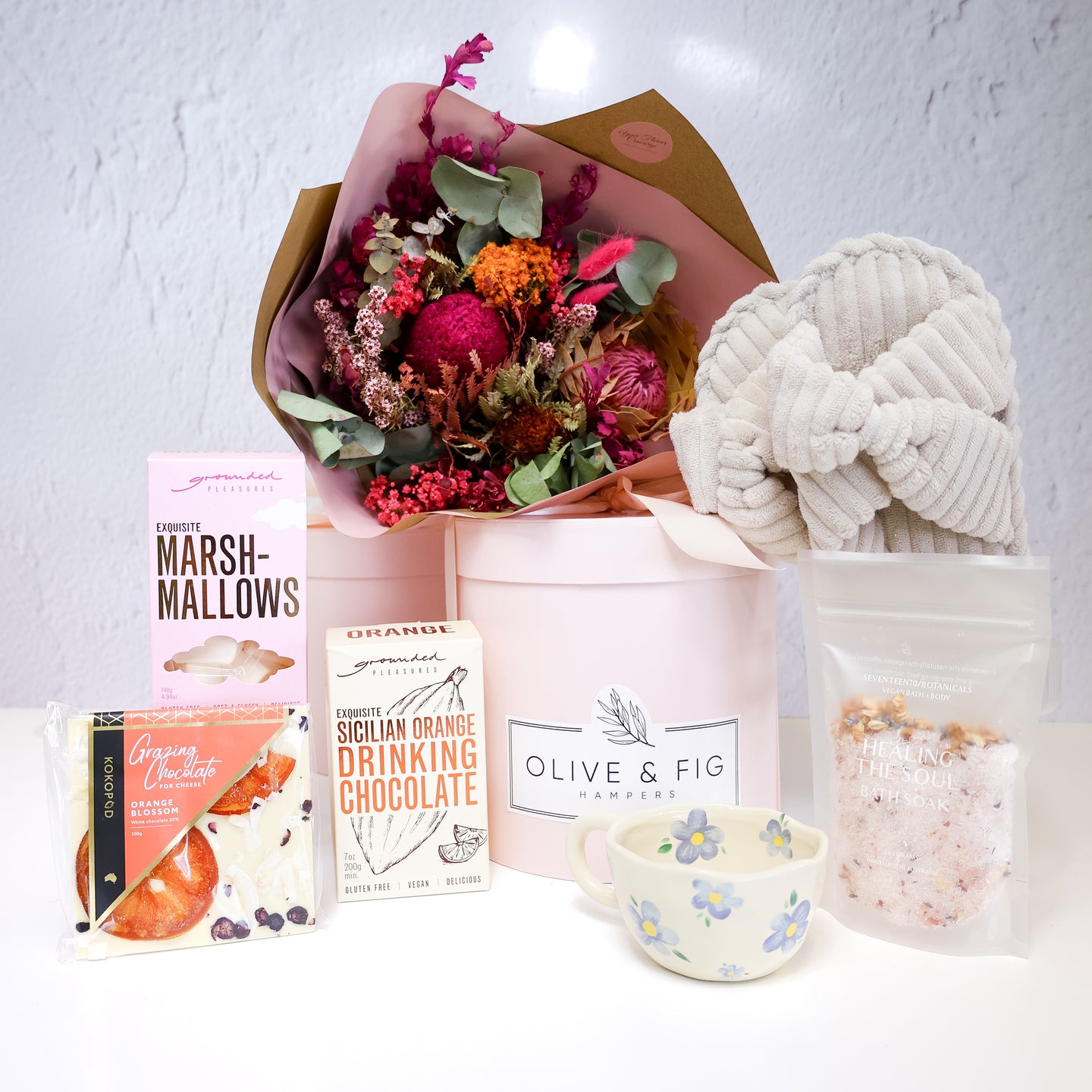 Celebrate Her Hamper - Olive and Fig Hampers and Flowers