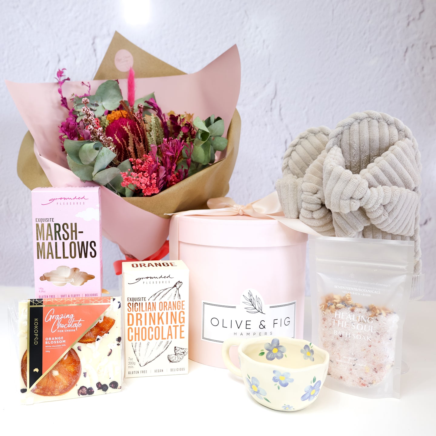 Celebrate Her Hamper - Olive and Fig Hampers and Flowers