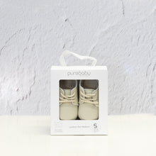 Leather Taupe Bootie Purebaby Small