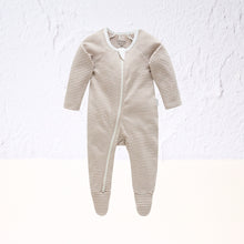 Purebaby Zip Growsuit 000 Stripe
