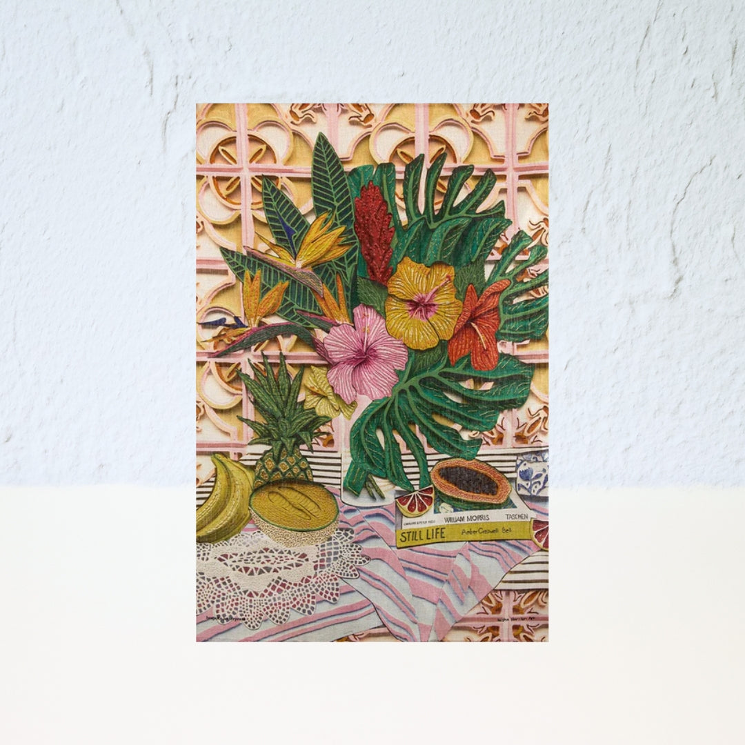 Wildflower 100% Linen Tea Towel