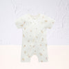 Vanilla Wattle Bee Short Leg Zip Growsuit Purebaby