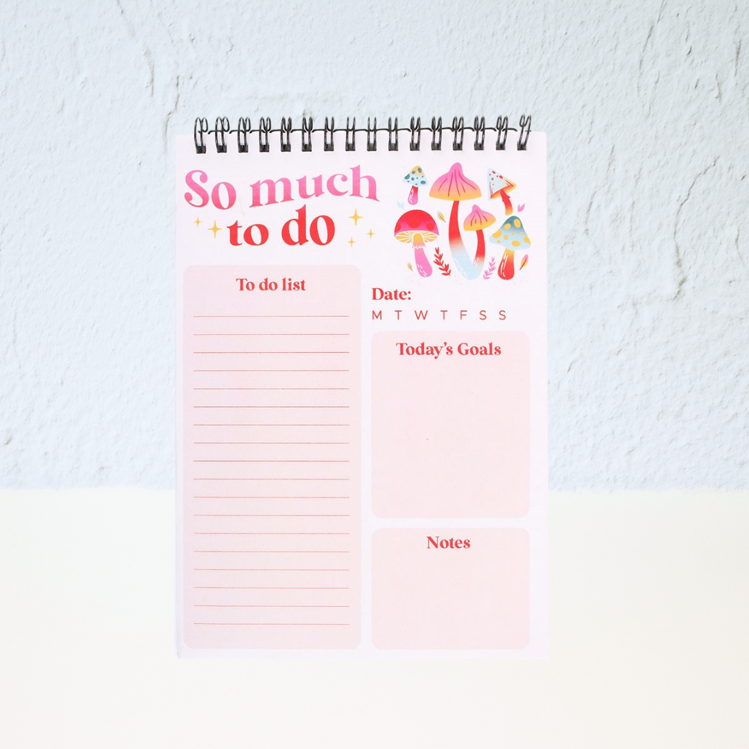 So Much To Do Mushroom List Pad
