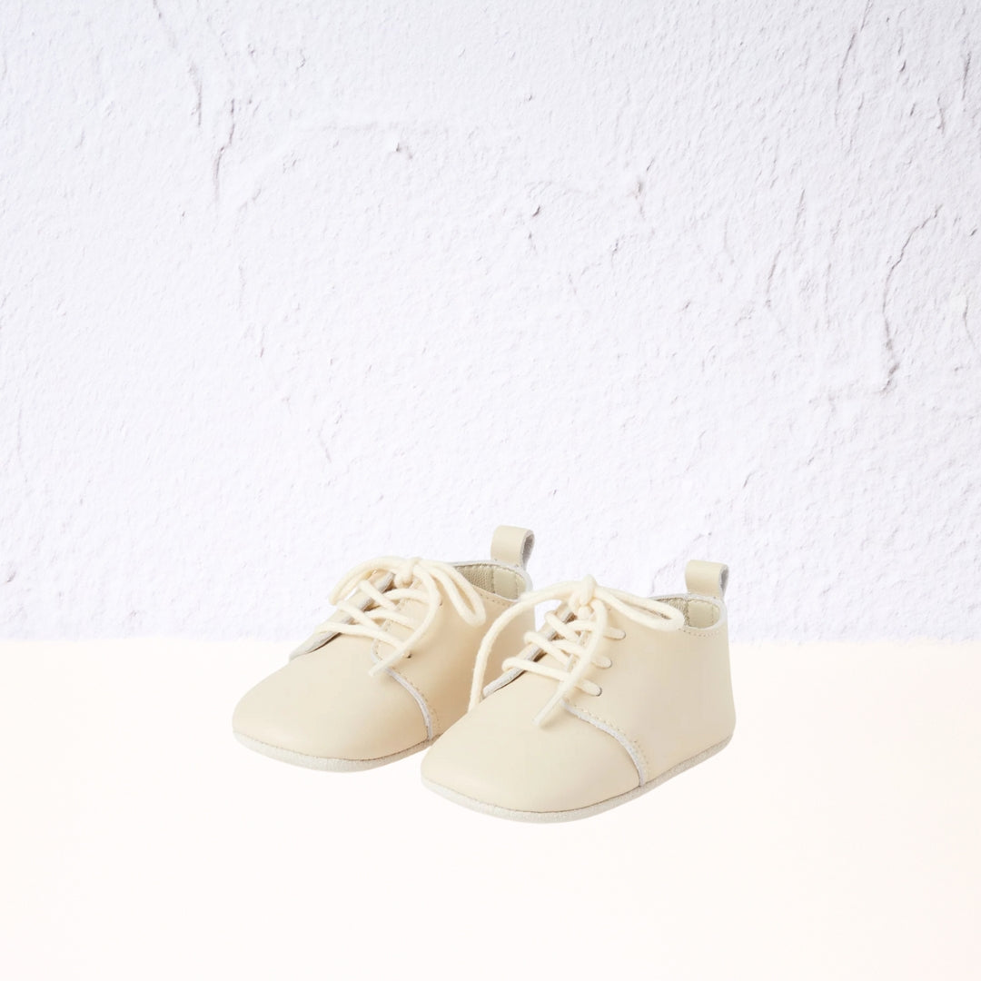 Leather Taupe Bootie Purebaby Small