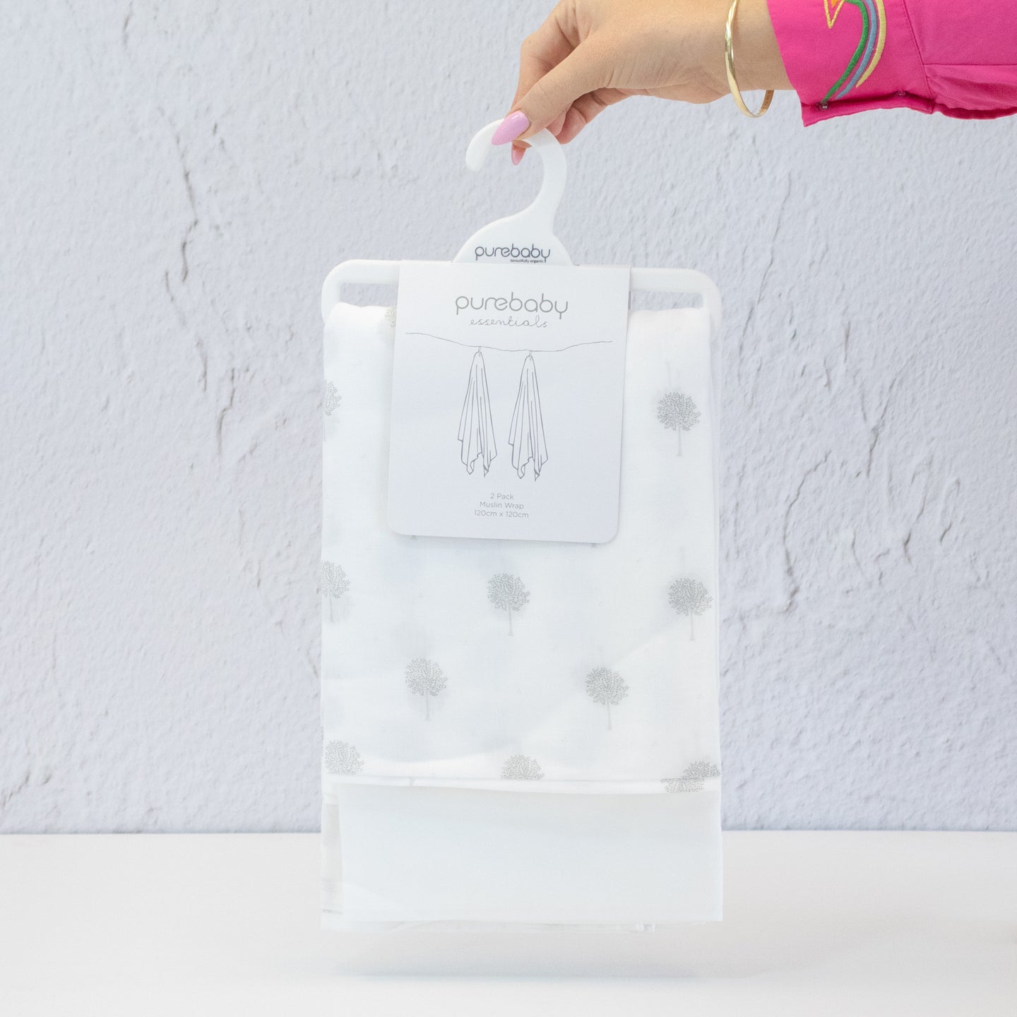 Purebaby Essentials Muslin Wrap - Olive and Fig Hampers and Flowers