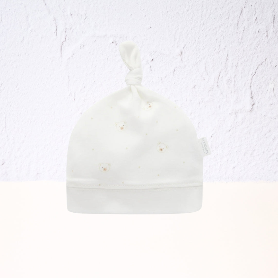 Knot Beanie Purebaby 4 Colours