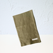 Pure French Linen Tea Towel Olive