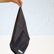 Pure French Linen Tea Towel Charcoal